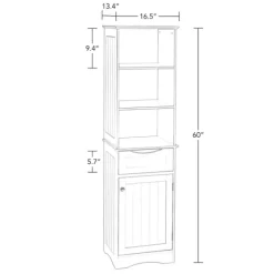 Tall Espresso Open Shelves Cabinet-Kirkland's Home Best Sale