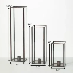 Tall Frame 3-Pc. Tapered Candle Holder Set-Kirkland's Home Shop