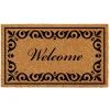 Tan And Black Scroll Welcome Doormat, 48X30 In.-Kirkland's Home Hot