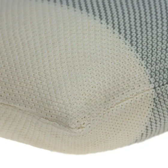 Tan And Gray Blocked Knit Pillow-Kirkland's Home Shop