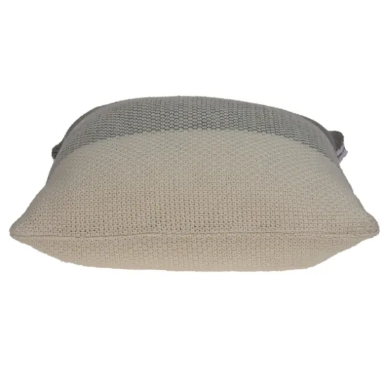 Tan And Gray Blocked Knit Pillow-Kirkland's Home Shop