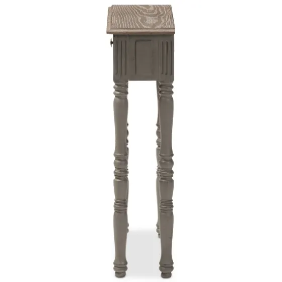 Tan And Gray Ornate Ball Turned Console Table-Kirkland's Home Best Sale
