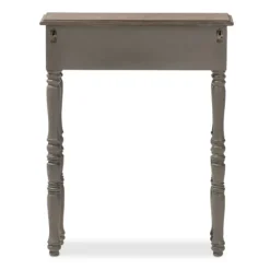 Tan And Gray Ornate Ball Turned Console Table-Kirkland's Home Best Sale