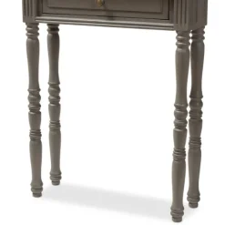 Tan And Gray Ornate Ball Turned Console Table-Kirkland's Home Best Sale