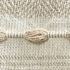 Tan And White Herringbone Stripe Throw-Kirkland's Home New