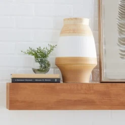 Tan And White Striped Coastal Ceramic Vase, 13 In.-Kirkland's Home Online