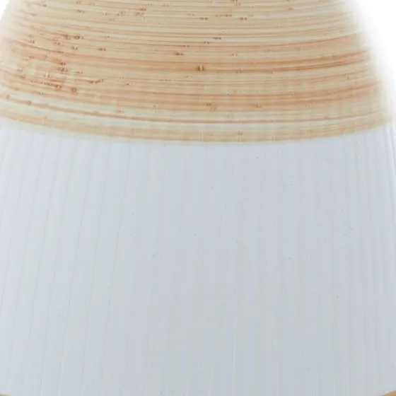 Tan And White Striped Coastal Ceramic Vase, 13 In.-Kirkland's Home Online