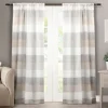Tan Becky Curtain Panel Set, 96 In.-Kirkland's Home Shop