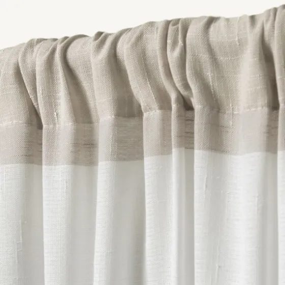 Tan Deena Curtain Panel Set, 96 In.-Kirkland's Home Clearance