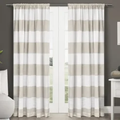 Tan Deena Curtain Panel Set, 84 In.-Kirkland's Home Best