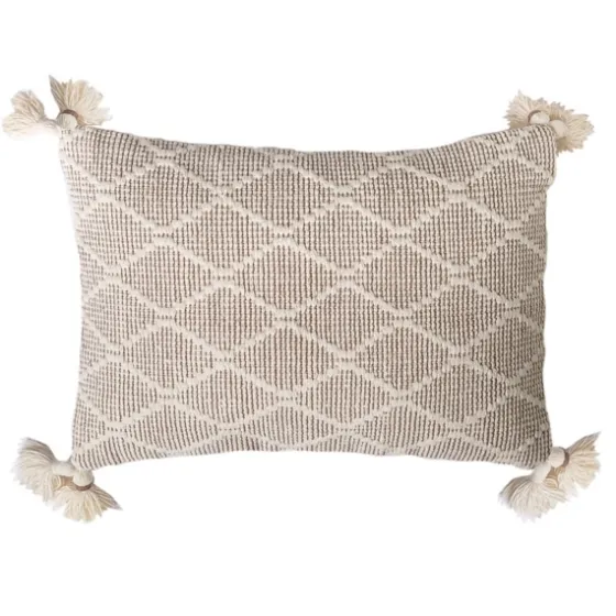 Tan Diamond Woven Lumbar Pillow-Kirkland's Home Online