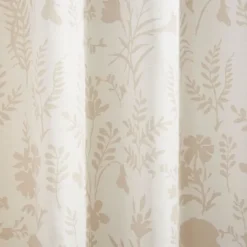 Tan Floral 2-Pc. Curtain Panel Set, 96 In.-Kirkland's Home Store