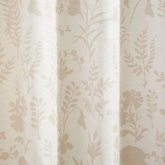 Tan Floral 2-Pc. Curtain Panel Set, 96 In.-Kirkland's Home Store