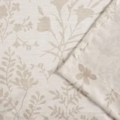 Tan Floral 2-Pc. Curtain Panel Set, 96 In.-Kirkland's Home Store