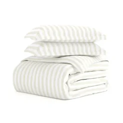 Tan Rugged Stripe 2-Pc. Twin Duvet Cover Set-Kirkland's Home Shop
