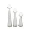 Tapered Glass Pillar Candle Holders, Set Of 3-Kirkland's Home Cheap