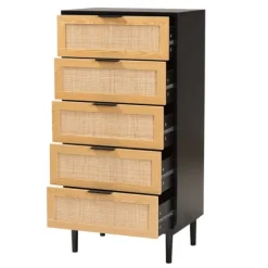 Tara Two-Tone Espresso Rattan Chest-Kirkland's Home Shop
