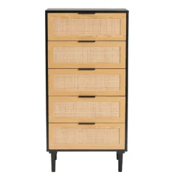 Tara Two-Tone Espresso Rattan Chest-Kirkland's Home Shop