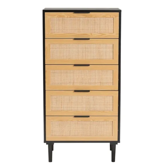 Tara Two-Tone Espresso Rattan Chest-Kirkland's Home Shop