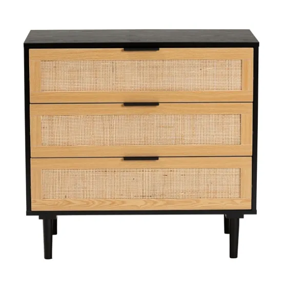 Tara Two-Tone Espresso Rattan Dresser-Kirkland's Home Clearance