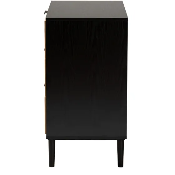 Tara Two-Tone Espresso Rattan Dresser-Kirkland's Home Clearance