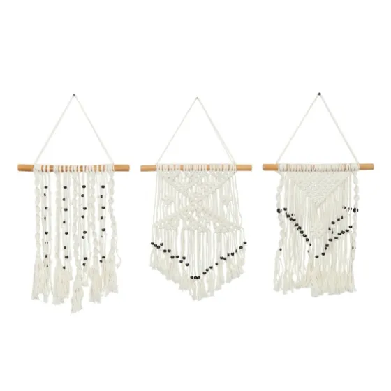 Tasseled Macrame Wall Hangings, Set Of 3-Kirkland's Home Cheap