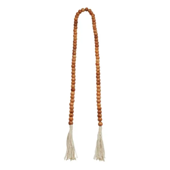 Tasseled Wood Beaded Garland-Kirkland's Home Clearance