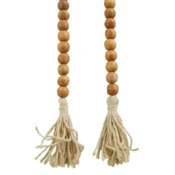 Tasseled Wood Beaded Garland-Kirkland's Home Clearance