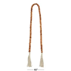 Tasseled Wood Beaded Garland-Kirkland's Home Clearance