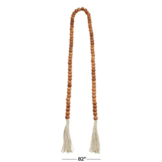 Tasseled Wood Beaded Garland-Kirkland's Home Clearance