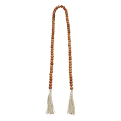 Tasseled Wood Beaded Garland-Kirkland's Home Clearance