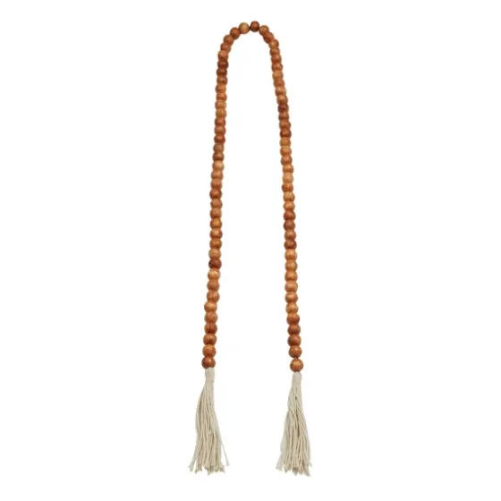 Tasseled Wood Beaded Garland-Kirkland's Home Clearance