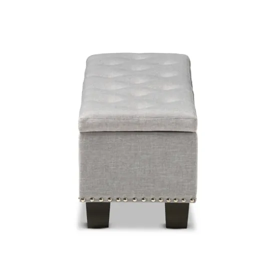 Taupe Button-Tufted Upholstered Storage Bench-Kirkland's Home Fashion