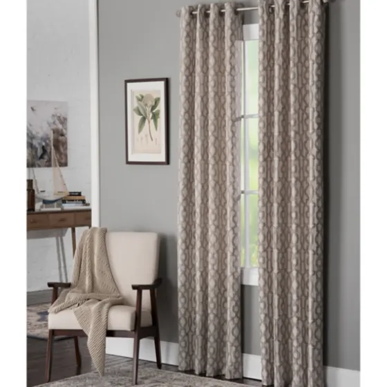 Taupe Chenille Single Curtain Panel, 84 In.-Kirkland's Home Hot
