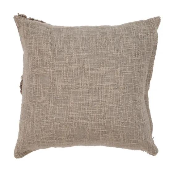Taupe Fringe Diamond Pillow, 20 In.-Kirkland's Home Sale