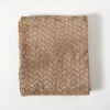 Taupe Heavenly Herringbone Plush Throw-Kirkland's Home Best Sale