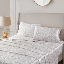 Taupe Leopard Satin King 2-Pc. Pillow Case Set-Kirkland's Home Shop