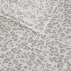 Taupe Leopard Satin King 2-Pc. Pillow Case Set-Kirkland's Home Shop
