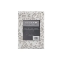 Taupe Leopard Satin Standard 2-Pc. Pillow Case Set-Kirkland's Home Sale