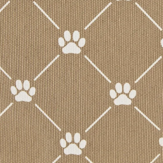 Taupe Paw Trellis Rec Gle Basket, 16 In.-Kirkland's Home Sale