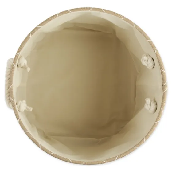 Taupe Paw Trellis Round Basket, 15 In.-Kirkland's Home Sale
