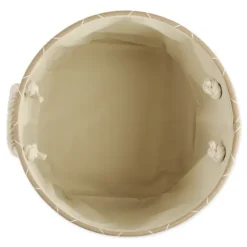 Taupe Trellis Paw Print Storage Basket, 18 In.-Kirkland's Home Online