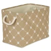 Taupe Trellis Paw Print Storage Basket, 14 In.-Kirkland's Home Sale