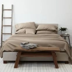 Taupe Ultra Soft 6-Pc. Queen Sheet Set-Kirkland's Home Cheap