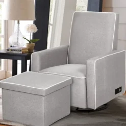 Taupe Usb Recliner And Ottoman 2-Pc. Set-Kirkland's Home Shop