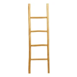 Teak Wood Leaning Ladder-Kirkland's Home Fashion