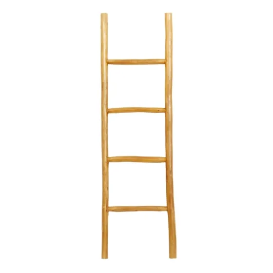 Teak Wood Leaning Ladder-Kirkland's Home Fashion