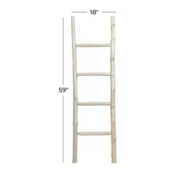 Teak Wood Leaning Ladder-Kirkland's Home Clearance
