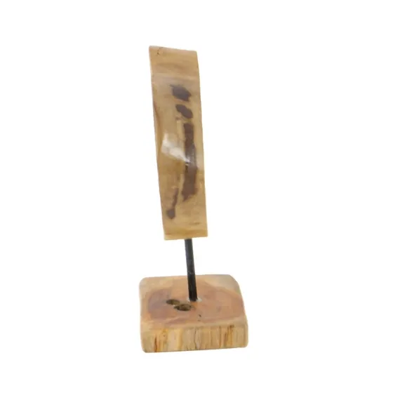 Teak Wood Raw Edge Crystal Figurine-Kirkland's Home Best