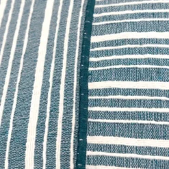 Teal And Ivory Directional Stripes Pillow-Kirkland's Home Best